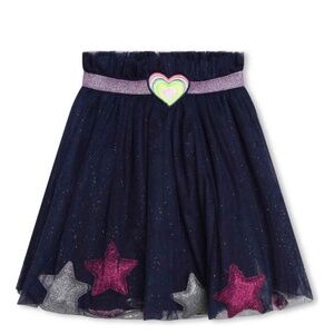 Billieblush Tulle Star Skirt in Navy